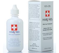 VEN ZEL Hair Aid Hair Loss Treatment | Stimulates Hair Growth | With pure Vitamin C & Vitamin E | Live Yeast Cell Derivatives | Ginseng, Rosemary, Burdock & Ginkgo Biloba Extract. (150 ml / 5 fl oz)