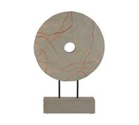 Vena Round Wooden Sculpture Interiors by Premier Brown One Size