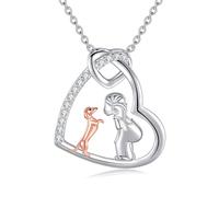VENACOLY Dachshund Dachshund Dog Necklace Sterling Silver 925 Dachshund And Women Pendant Necklace Weenie Dog Jewellery for Women Dachshund Lover