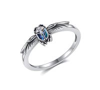 VENACOLY Egyptian Scarab Ring 925 Sterling Silver Scarab Beetle Ring Egyptian Jewellery for Men Women (7)