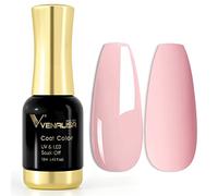 VENALISA 12ml Nude Pink Gel Nail Polish Soak Off Nail Lamp UV LED Natural Nail Gel Polish Nail Art DIY Manicure French Gifts, 0.43 OZ