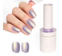 Venalisa Gel Nail Polish Purple with Gold Glitter 10ml Stylish Round Bottle with Top Label Showing Color and Number UV Gel Polish for Stunning Nail Art Design 5064