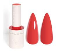 Venalisa Gel Nail Polish Red-Orange 10ml Stylish Round Bottle with Top Label Showing Color and Number UV Gel Polish for Stunning Nail Art Design 5036
