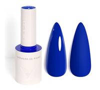 Venalisa Gel Nail Polish Royal Blue 10ml Stylish Round Bottle with Top Label Showing Color and Number UV Gel Polish for Stunning Nail Art Design 5052