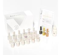 Venalisa Gel Nail Polish Set 22 Colours Nude White Silver Glitter Cat Eye Long Lasting 10ml UV LED Soak Off with Base Top Coat Matte Top Coat Colour Card Stylish Round Bottles for Nail Art Design V4