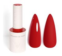 Venalisa Gel Nail Polish True Red 10ml Stylish Round Bottle with Top Label Showing Color and Number UV Gel Polish for Stunning Nail Art Design 5051
