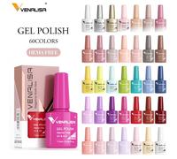 Venalisa HEMA TPO FREE Nail Gel Polish Glitter Gorgeous Full Coverage Soak Off UV LED French Nail Jelly Pink Nude Collection 553 HEMAFREE