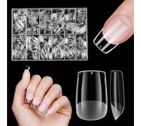 Venares 500 Pcs Short Square Half Matte Nail Tips