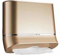 VENBER Commercial Paper Towel Dispensers Commercial Paper Towel Dispensers with Lock, Wall Mounted Towel Dispensers, Punch Free Tissue Dispenser,Gold