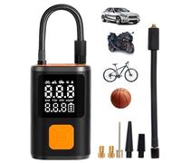 Venceco GA05 Pro 150PSI Portable Tire Inflator, Air Compressor, Faster Inflation, Cordless Air Pump with Larger LCD Dual Display, Suitable for Car, Motorcycle, Bike, Balls and Air Mattress