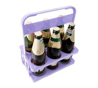 VENCENTE Beer Holder Carrier | Foldable 6-Hole Drink Holder for Delivery - Portable Beverage Storage Carrier for Garden BBQ, Home, Restaurant, Picnicking