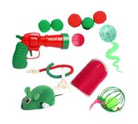 VENCENTE Cat Toy Ball - Wind Up Mice Cat Teeth Cleaning Toy,Moving Kitten Toys, Multifunctional Cat Balls Fetch Toy for Indoor Cats