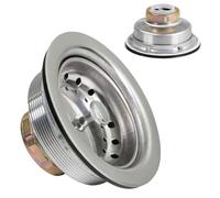 VENCENTE Kitchen Sink Drain Strainer - Stainless Steel Kitchen Sink Stopper | Anti Clog Stopper Plug, Drain Set for Waste Food Leftovers Garbage Disposal