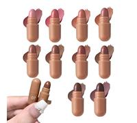 VENCENTE Lipstick Sets for Women - 10 Colors Pill Shape Gloss Tint - Pill Lipstick | for Travel Party Wedding Date Holiday Birthday Prom School College
