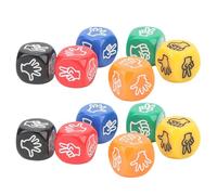 VENCENTE Rock Paper Scissors Dice | Family Party Dice for Game,6-Sided Family Games Fun Dice, Set of 12 Party Game Dice, Rock Paper Scissors Dice for Family Nights