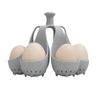 VENCENTE Silicone Egg Boiler | Silicone Egg Cups | Kitchen Egg Storage Rack, Hard Boiled Egg Cooker, Boiling Gadget, Poacher Cups, High Temperature Resistant, Fits In Drawer