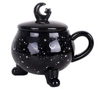 Vencer 14 oz The Nightmare Before X-mas,Cute Mugs Gift for Women ,Summer Night Star Novelty Mug,Decor Mug Halloween Ceramics Coffee Mug,Halloween Witchy Mugs,Tea Cup,Novelty Mug With Lid,DE-VCM-017