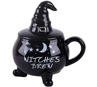 Vencer 14 oz The Nightmare Before X-mas Witches Brew Coffee Mug,Halloween Coffee Mug,Halloween Witchy Mugs,Tea Cup,Novelty Ceramics Mug With Lid,DE-VCM-002
