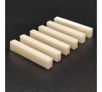 Vencetmat 6Pcs Unbleached Blank & Uncut Guitar Nut Pure Bone for Electric & Acoustic & Classical & Cigar Guitar, Mandolin, Banjo, Ukulele Part DIY