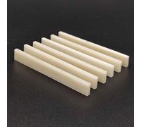 Vencetmat 6Pcs Unbleached Blank & Uncut Guitar Saddles Pure Bone for Electric & Acoustic & Classical & Cigar Guitar, Mandolin, Banjo, Ukulele Part DIY