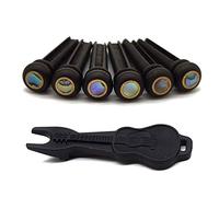 Vencetmat Ebony Guitar Pins Inlaid Abalone Dot Acoustic Guitar Parts