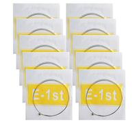 Vencetmat Electric Guitar High E Strings .010 Gauges, Light Tension, Good Tone, Ball End, Bulk Individually Wrapped 10 Pack