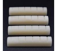 Vencetmat Unbleached Acoustic Guitar Nut, Pure Complete Bone, Bone Original Color, Vintage Style, 4 Pack