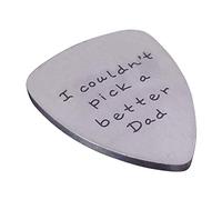 Vencetmat X-Heavy Guitar Picks 2.0mm Thickness Stainless Steel For Dad