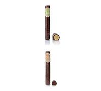 Venchi - 2 Cigar, Dark Chocolate Cigar Filled with Orange Chocolate and Truffle Pistachio Chocolate Cigar, 60% Dark Chocolate with Salted Pistachio, Gluten-Free, Dye-free and Preservative-Free