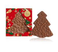 Venchi, Brutto&Buono, Artisan Milk Chocolate Slab with Whole Piedmont Hazelnuts, Pine Tree Shape, 7.1 oz, Gluten-Free, Limited Christmas Collection, Gift Idea