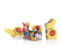 Venchi - Bunny-Shaped Tin, 66 Gr, 6 Assorted Chocolate Mini Eggs with "Piedmont Hazelnut", Gluten Free, Venchi Spring Collection Teresa Rego, Gift Idea