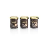 Venchi - Dark Chocolate and Hazelnut Spread Kit - Set of 3 Jars - PGI Piedmont Hazelnut, 600 g - Gluten Free - Vegan