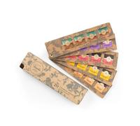 Venchi - Fan-Shaped Gift Box with 20 Granblend Chocolates, from Extra Dark to Milk Chocolate, 4.94 oz, Gluten-Free, No Artificial Colours, No Preservatives, Gift Idea