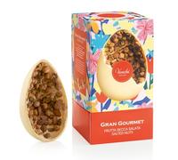 Venchi - Gran Gourmet Salted White Chocolate Egg, 500 Gr, White Chocolate with "Piedmont Hazelnut", Almonds and Pistachios, No Surprise, Gluten Free, Venchi Easter Collection