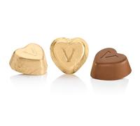 Venchi - Heart-Shaped Chocolates, Milk, 1 Kg, Gluten Free, No Colourings or Preservatives, Mother's Day Gift Idea