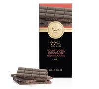 Venchi - Maxi 77% Nibs Chocolate Bar, with Extra Dark Chocolate and Cacao Nibs, 600g, Gluten-Free, No Colourants or Preservatives