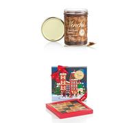 Venchi - Milk Chocolate and PGI Piedmont Hazelnut Spread (45%), 450 g + Gift Box with 16 Dark Mini Blend Chocolates, Dark Chocolate 60%, 75% and 90%, 1.7 oz, Gluten-Free