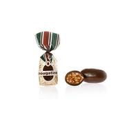 Venchi - Nougatine Chocolates Bulk Bag, Dark Chocolate and Caramelized "PGI Piedmont Hazelnut", 220,4 lb, Gluten-Free, Dye-free and Preservative-Free