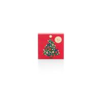 Venchi, Red Christmas Gift Box with Assorted Gianduiotti, with “Piedmont Hazelnut”, Limited Edition Alice Bureau, 3.88 oz, Gluten-Free, Christmas Gift Idea
