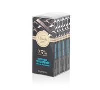 Venchi - Set of 6 Extra Dark Chocolate Bars 75%, 103,125 lb, Gluten-Free, Vegan, Dye-free and Preservative-Free, Gift Idea