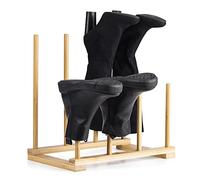 Vencier Bamboo Boot Rack Boot Storage Boot & Welly Rack Wellington Boot Organiser Walking Boot Stand