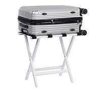 Vencier Bamboo Folding Luggage Rack Suitcase Stand Bamboo Luggage Stand