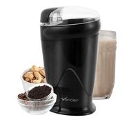 Vencier Electric Coffee Grinder - 150W Compact Bean, Nut & Spice Grinder with One-Touch Operation, 70g Capacity - Perfect for Home & Kitchen (Black)
