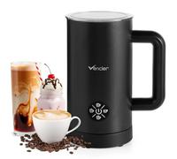 Vencier Electric Milk Frother and Warmer, Automatic Foam Maker for Lattes, Cappuccinos and Hot Chocolate, Hot and Cold Froth plus Heat Only, One-Touch Control, Quiet Operation, Non-Stick Coated Jug, A
