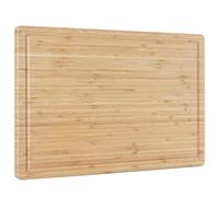Vencier Organic 2-in-1 Bamboo Chopping Board: Extra-Large, Juice Groove. Ideal for Meat, Veggies, Cheese, Bread. A Premium Kitchen Essential Cutting Board (44 x 30 x 2 cm)