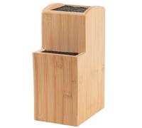 Vencier Universal Bamboo Knife Block - Slotted Kitchen Knife Holder with Secure Fibre Rods | Organiser Stand for All Knife Sizes