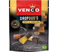 Venco Dropduo Zoet & Verfijnd (Caramel, Honey, Banana) Mix 205g x 10