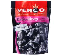 Venco Katjes Hard Sweet Licorice 225 g Original Cat Liquorice with Intense Liquorice Flavour from the Netherlands I Dutch Licorice I Drop Mix from Holland