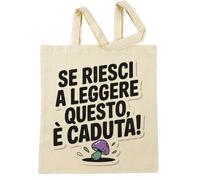 Vendax Se Riesci A Leggere Questo È Caduta Non Stavo Ascoltando Quindi Sorriderò Beige Shopping Bag