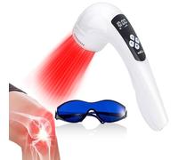 VENDELLA Red Light Therapy Device, Cold Light Therapy Device with LED Display for Muscle Pain Relief, Portable Handheld Infrared Light Therapy for Human/Pets (4 Levels+3 Timer Settings)